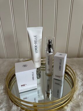 Lorde + Belle Hydrating Cleanser Repair Serum Peptide Serum and Booster Set